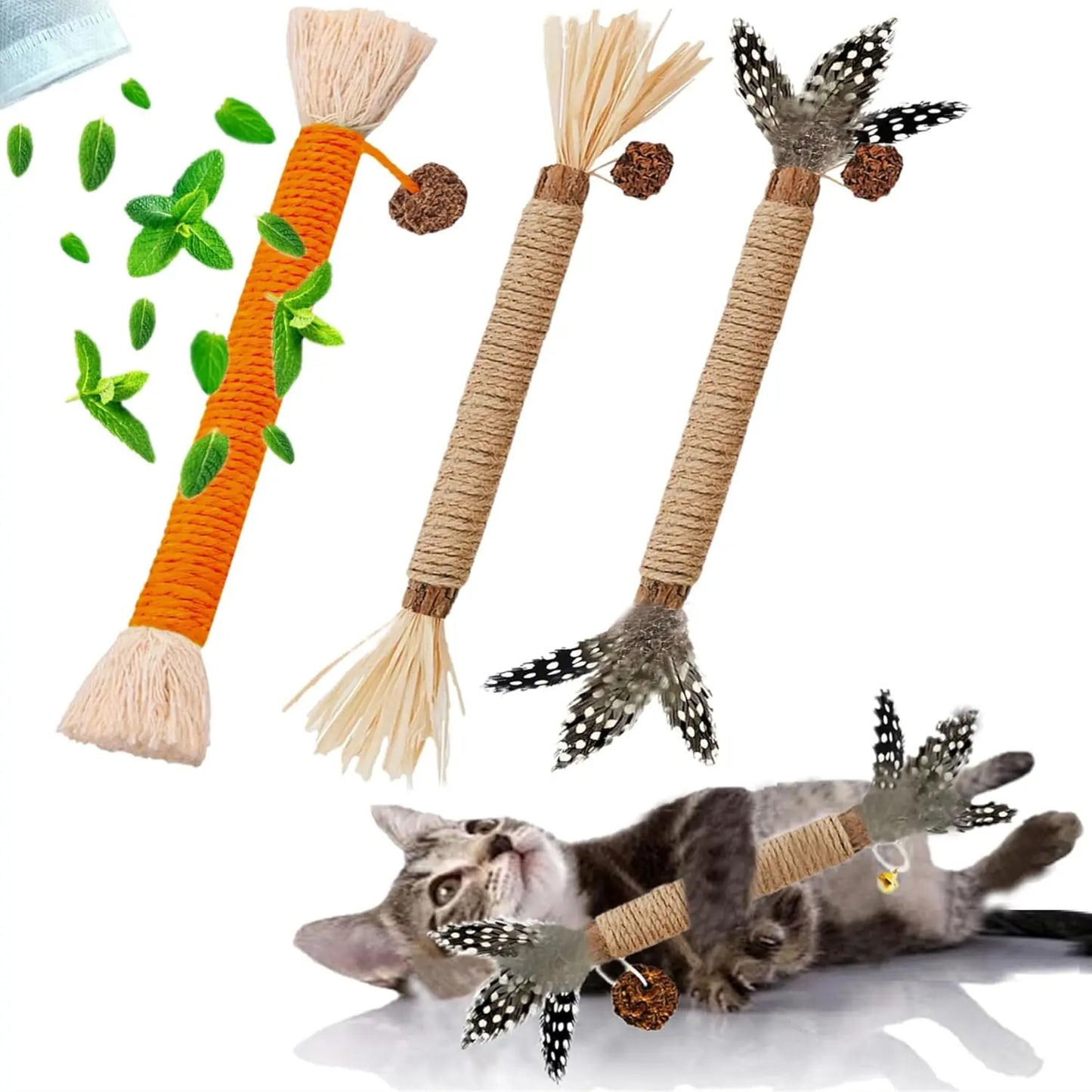 12 pks / Silver Vine Chew Stick Cat Toys,