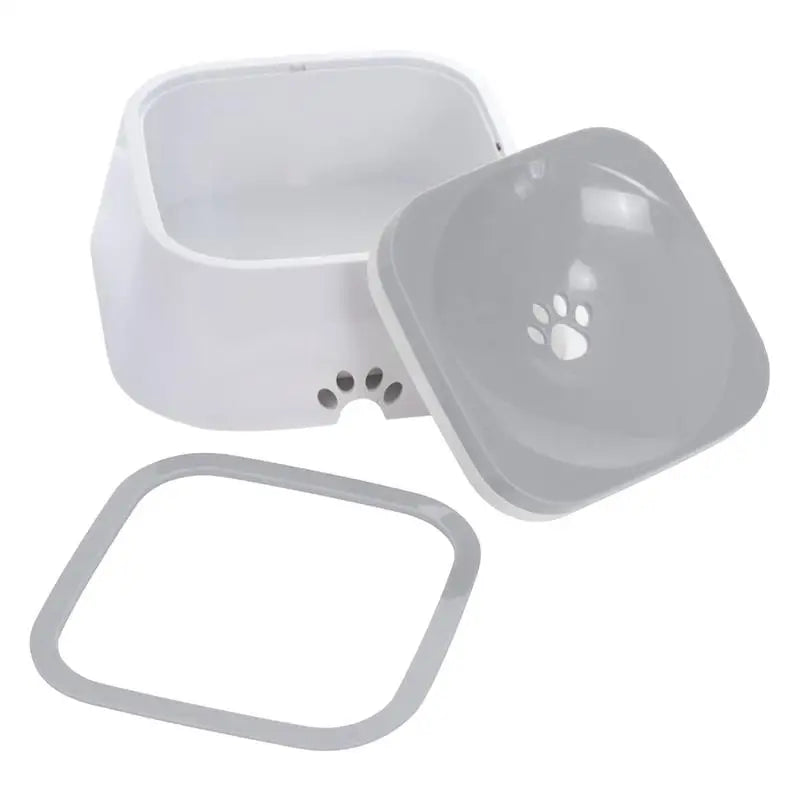 No Drip Pet Water Bowl; Large Capacity Anti-Slip Water Feeder ;
