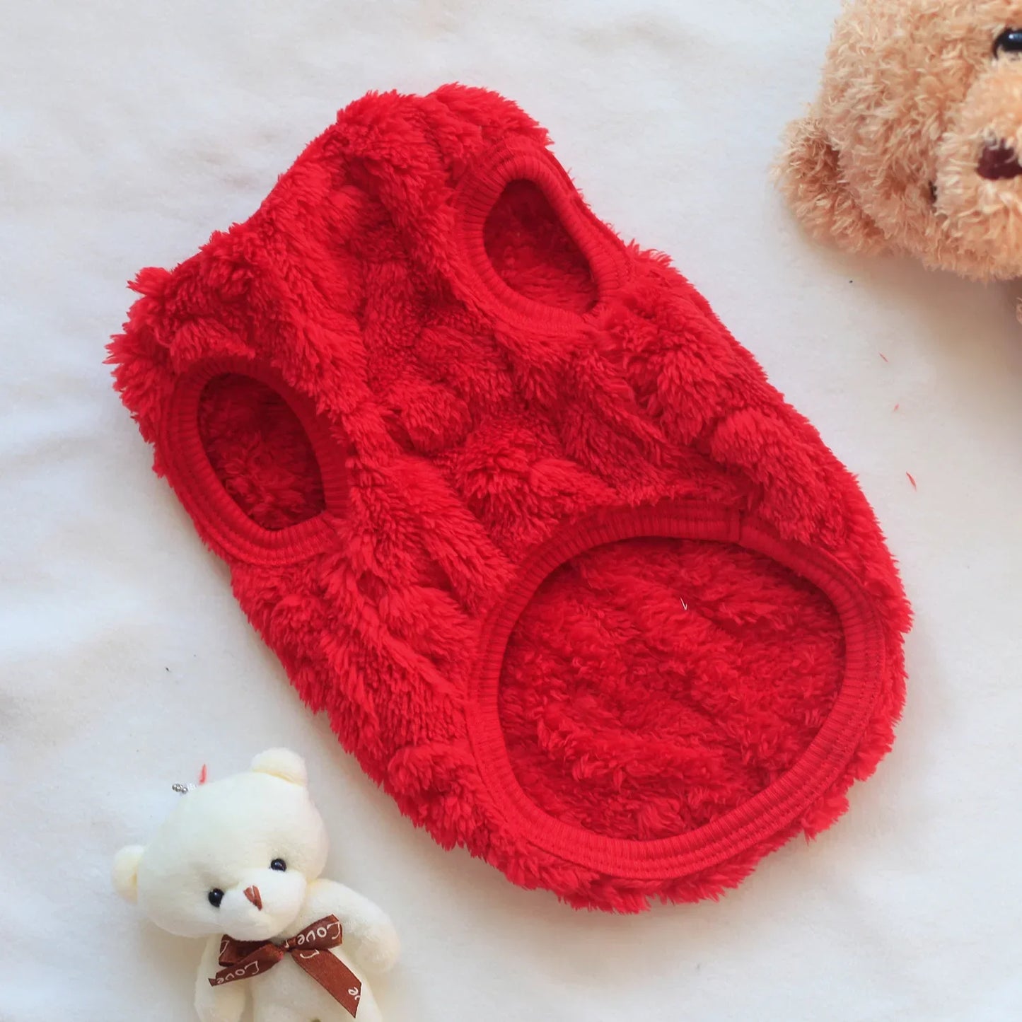 Soft Cozy Cat Clothes; Warm Fleece Sweatshirt for Small Dogs; Puppy/ Kitten Jacket;