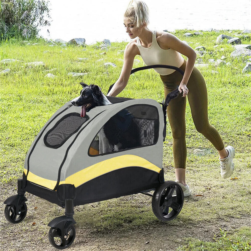Portable Dog Stroller; Pet Jogger Wagon; Foldable ;