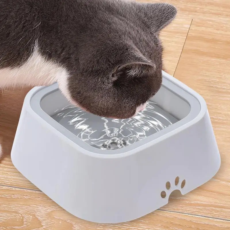 No Drip Pet Water Bowl; Large Capacity Anti-Slip Water Feeder ;