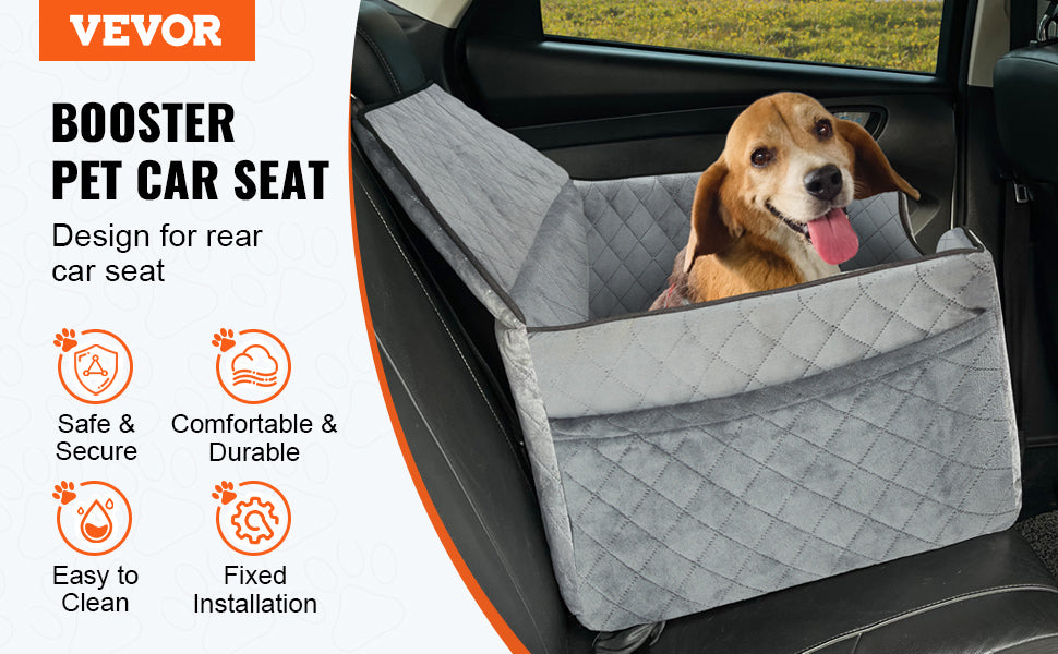 Dog Car Seat; Dog Booster Seat for Car; 55 lbs