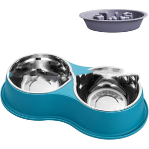 Slow Feeding Bowl With Removable Design For Comfortable Mealtimes