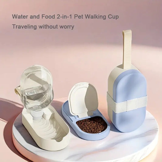 Leak-Proof Travel Pet Water Dispenser for Cats, Dogs;   Lightweight & Easy to Clean;