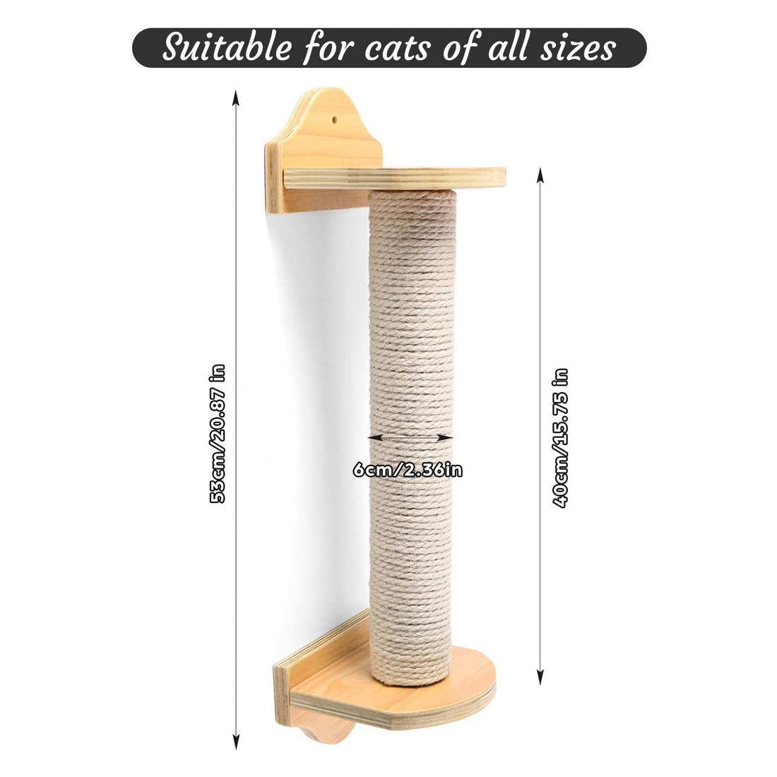 Pet 53cm Scratching Post Climbing Frame For Play And Exercise