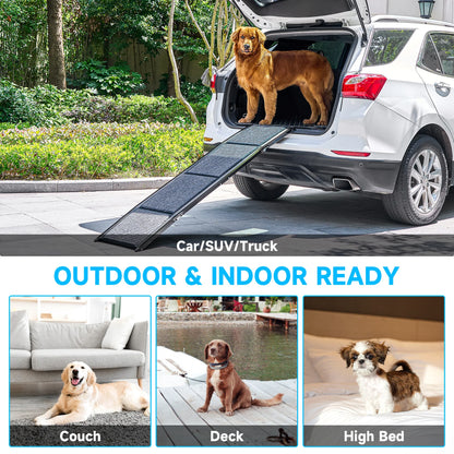 Dog Car Ramp;  63" Folding Pet Ramp / Large Dogs'