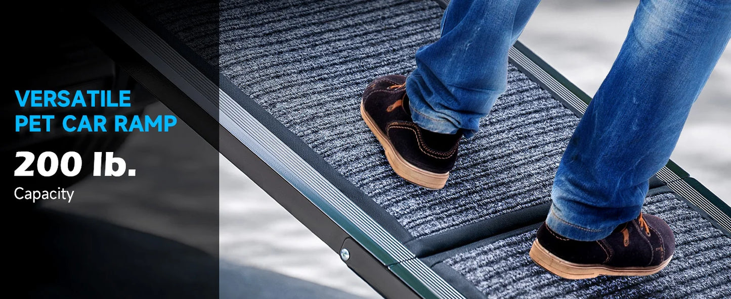 Dog Car Ramp;  63" Folding Pet Ramp / Large Dogs'