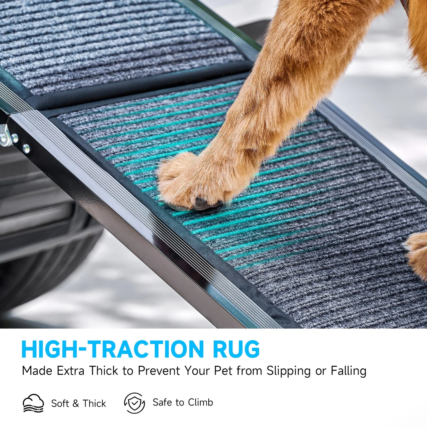 Dog Car Ramp;  63" Folding Pet Ramp / Large Dogs'