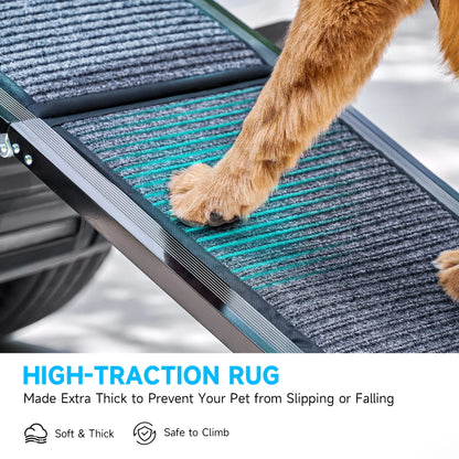 Dog Car Ramp;  63" Folding Pet Ramp / Large Dogs'