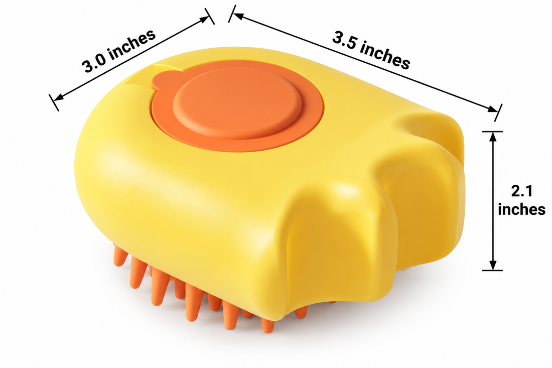 2-In-1 Bath Massage Brush With Shampoo Box And Grooming Comb