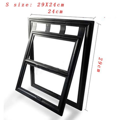 Lockable Plastic Pet Dog/ Cat Door for Screen Window Security Flap