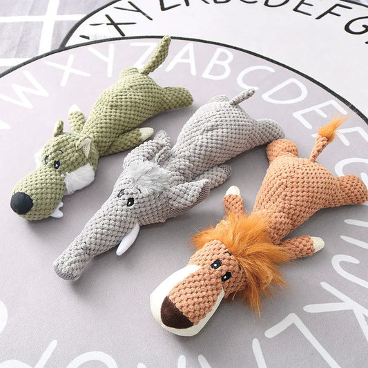 Plush Puppy/ Dog / Elephant Chew ; Squeak Toys