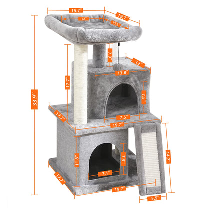 Multi-Level Cat Tree Tower;  Kitten Tower Cozy Condo;
