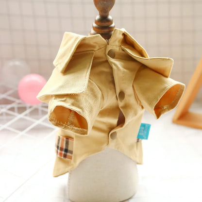 Spring/ Autumn DogTrench Coat; Dog Skirt;