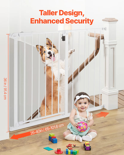 Dog Gate Walk Thru; Child Pet Security; Pressure Mount;