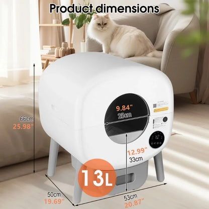 Ex, Lge Automatic Litter Box; Self Cleaning;  Odor-Free;