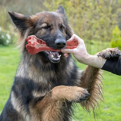 Durable dog chew Bones ;  Natural rubber canine teeth cleaning;