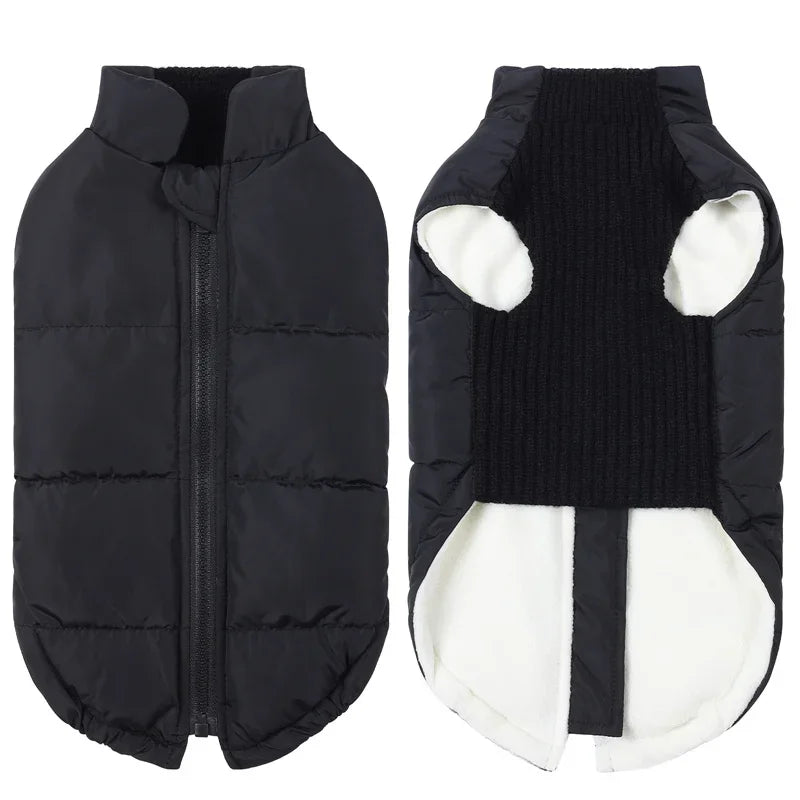 Winter Dog  Coats; BackZipper; Windproof;