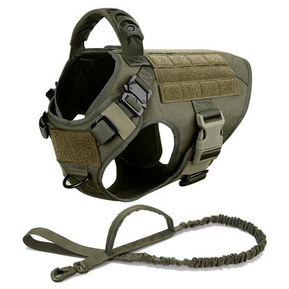 Large Dog Harness Leash Set; Walking Vest Dog Harness'