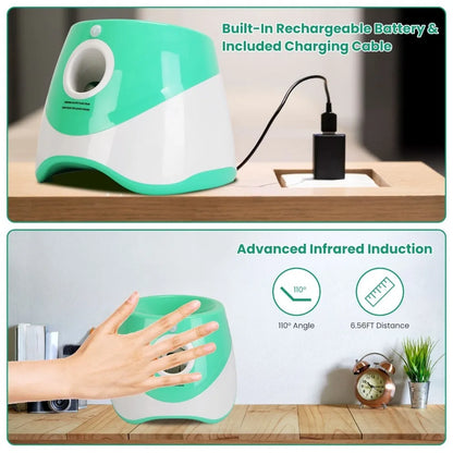 Automatic Dog Ball Launcher w/ 6 Tennis Balls ;