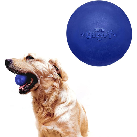 SuperChewy Tough Dog Ball;Strong Natural Rubber;
