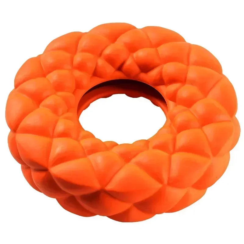 Dog Chewing Toy; Foraging Rubber Ring;