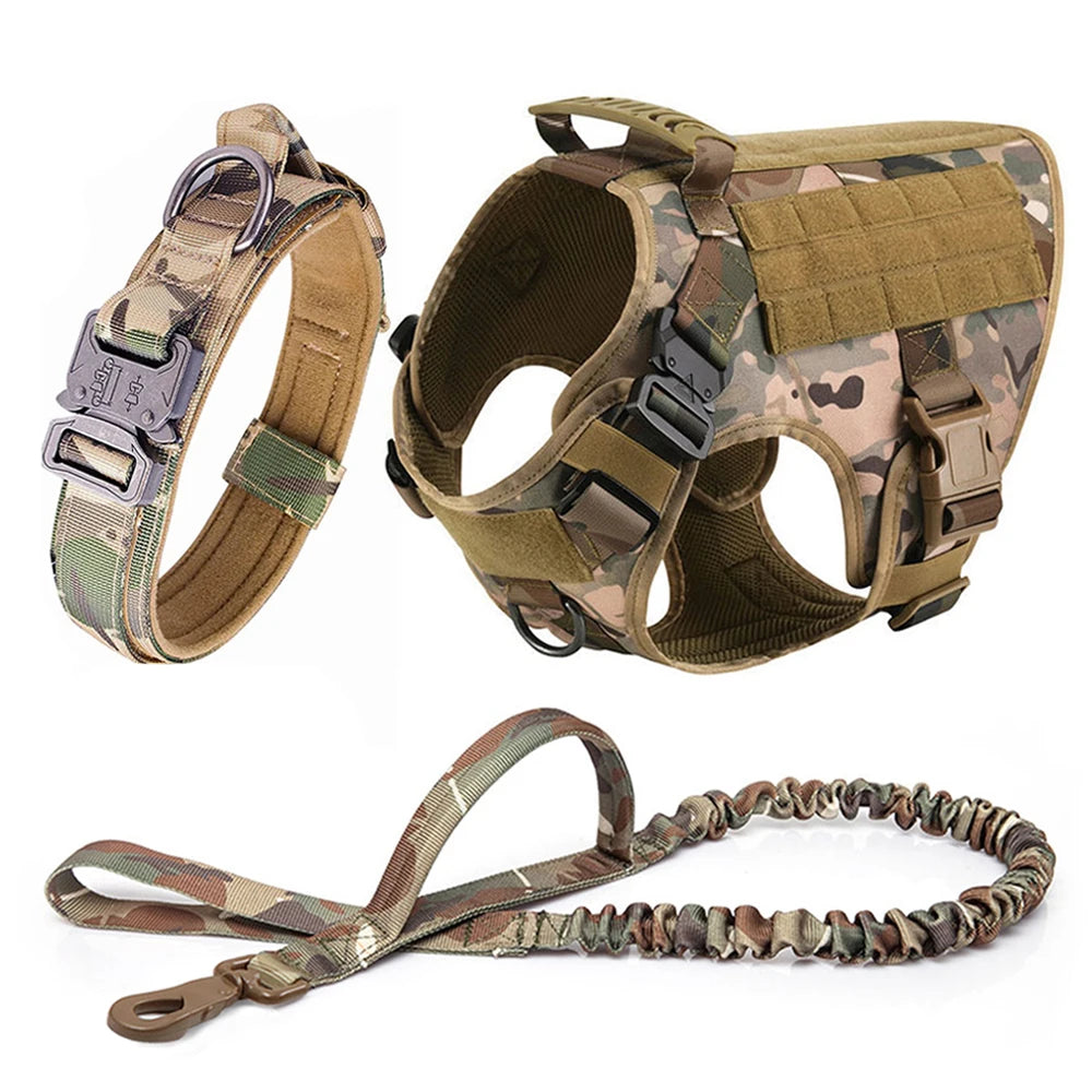 Large Dog Harness Leash Set; Walking Vest Dog Harness'