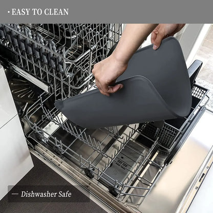 Food Mat For Feeding Bowl;  Silicone Mat -Waterproof;