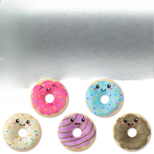 5 pc. Donut Catnip Toys;  Indoor Cats Chew ;