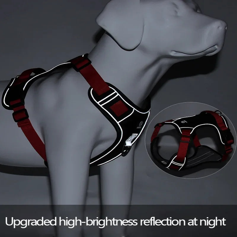 Dog Harness Reflective;  Tactical Vest 1680D Waterproof;