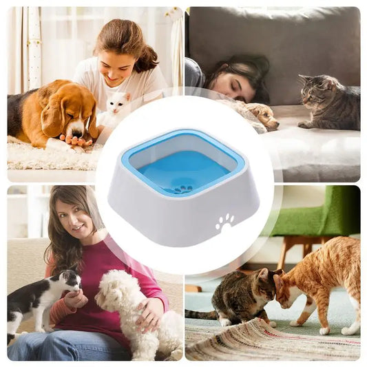 No Drip Pet Water Bowl;  Large Capacity Anti-Slip Water Feeder ;