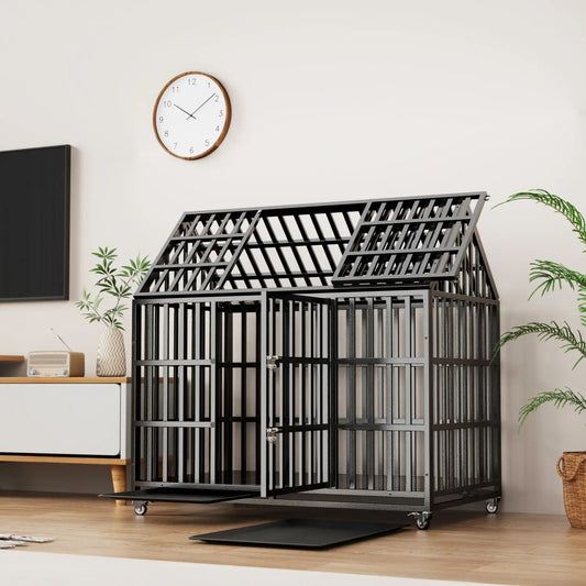 52" Heavy Duty  Large Dog Cage / Kennels / Crates :