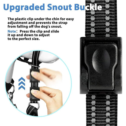 No Pull; Padded Safety Nose Leash ;Reflective Head Harness;