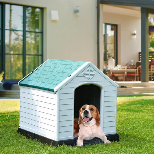 28.5'' Plastic Dog House Outdoor/ Indoor Shelter ;Water