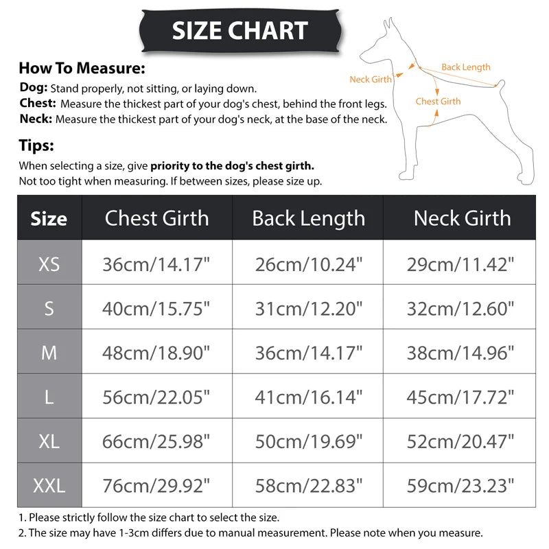 Winter Dog  Coats; BackZipper; Windproof;