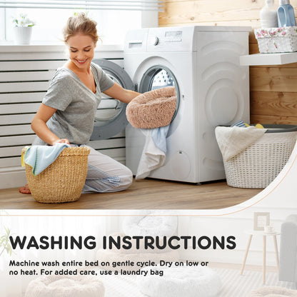 Calming Dog Bed ;Washable;  Anti-Slip;