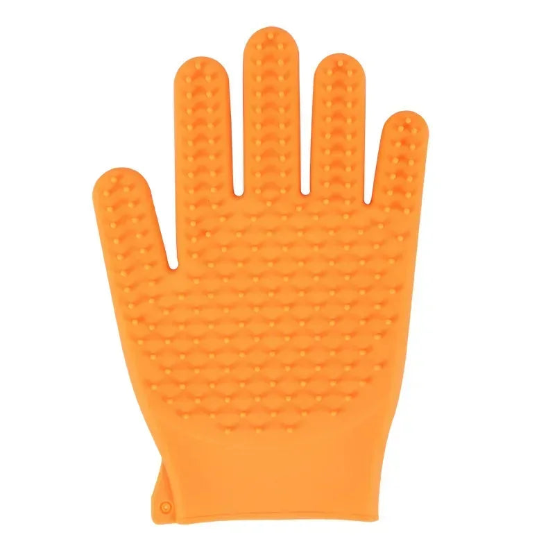 New Pet Hair Removal Glove; Bath Massage;