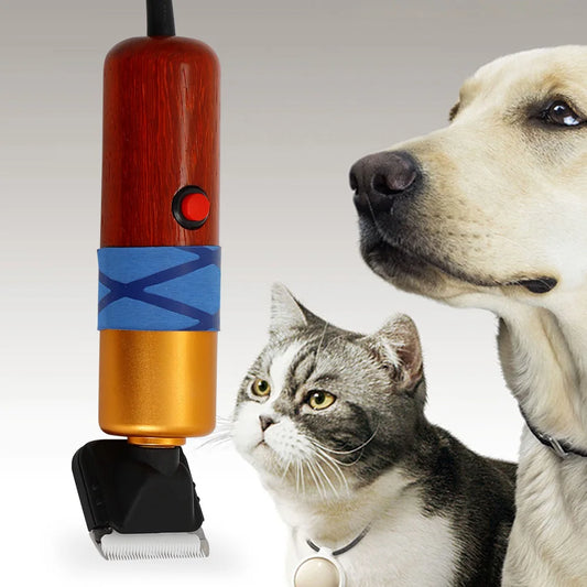Corded Electric Pet clippers ; Speed Range for Shave Long-Haired Cats & Dogs; Nylon Steel Ceramics Blade;