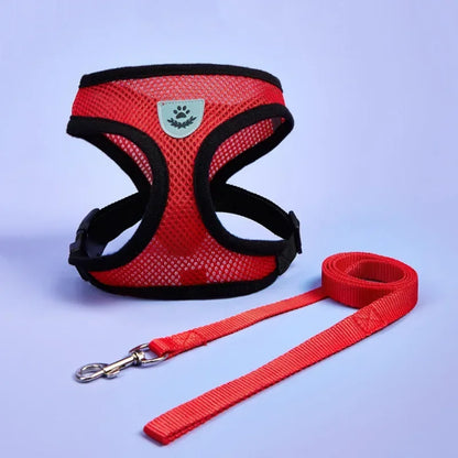 Dog Adjustable Harness / Vest & Walking Lead;
