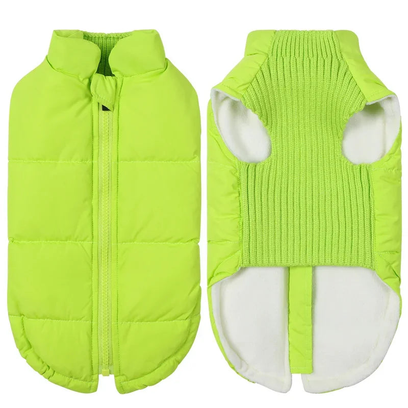 Winter Dog  Coats; BackZipper; Windproof;