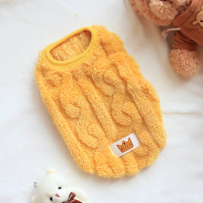 Soft Cozy Cat Clothes;  Warm Fleece Sweatshirt for Small Dogs; Puppy/ Kitten Jacket;