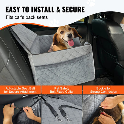 Dog Car Seat; Dog Booster Seat for Car; 55 lbs
