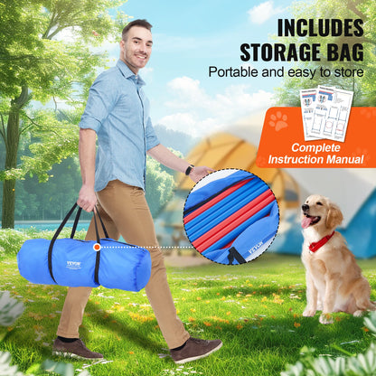 Dog Agility Training Equipment 7pc. Set;Storage bag;