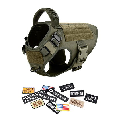 Military  Dog Harness , Collar ,Leash ; Bags Patches Set;
