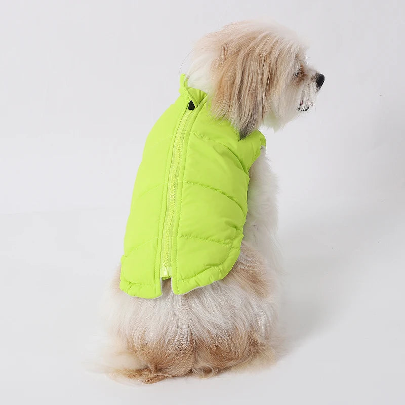 Winter Dog  Coats; BackZipper; Windproof;