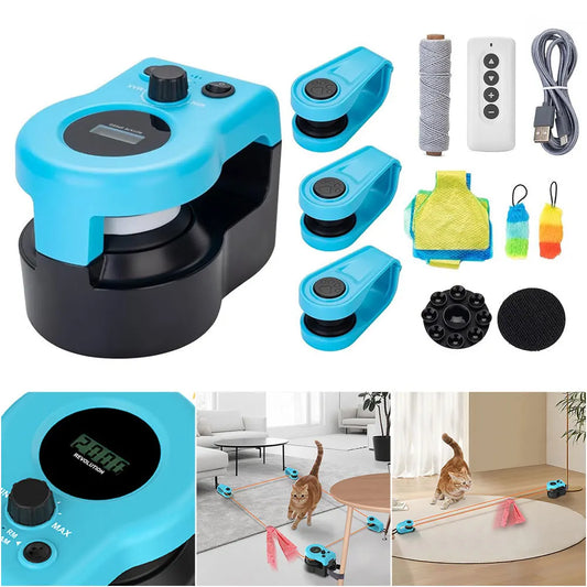 Interactive Cat Toy Chase Run; Exercise ;Adjustable Speed;