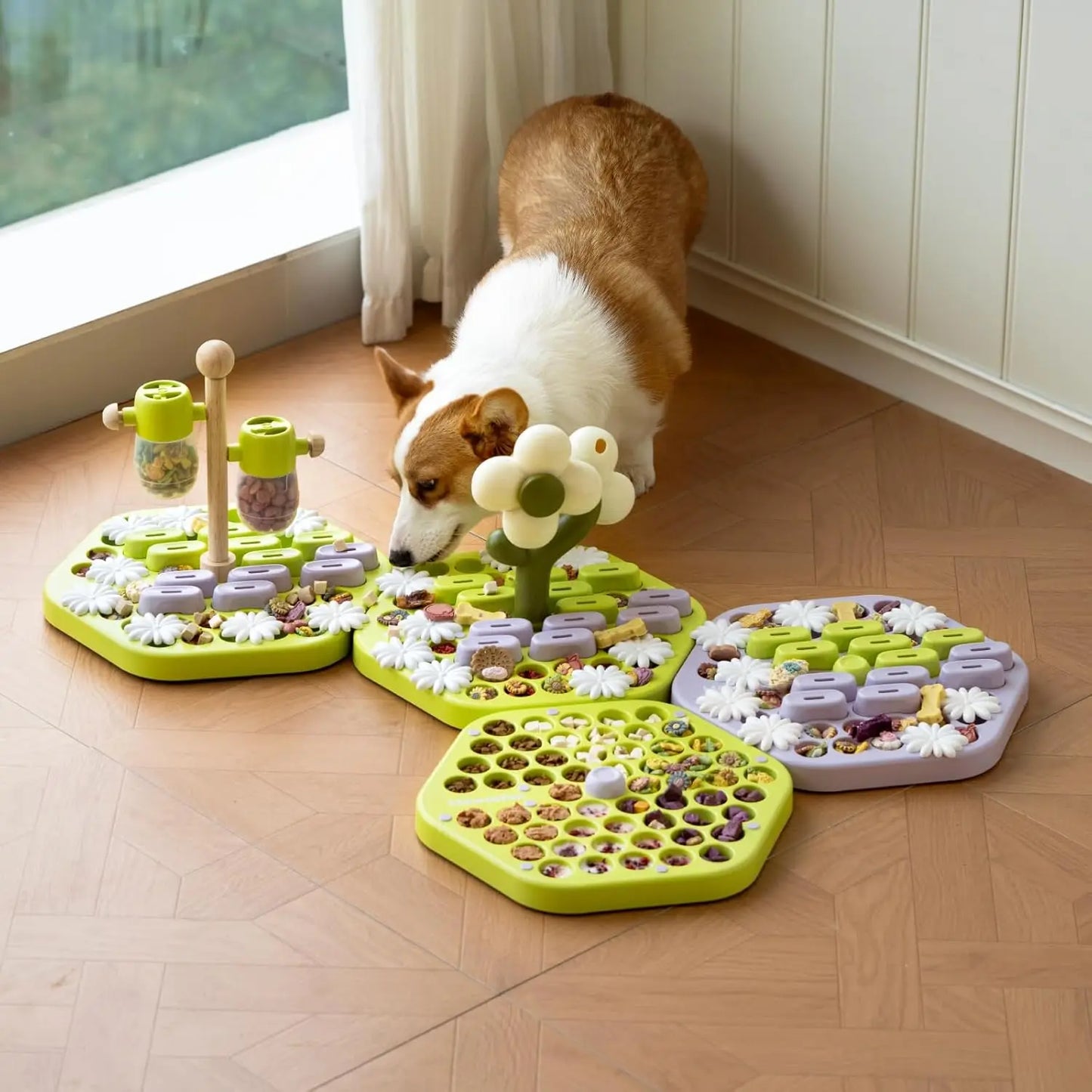 4 Dog Puzzle Toy Enrichment Toys; IQ Training;