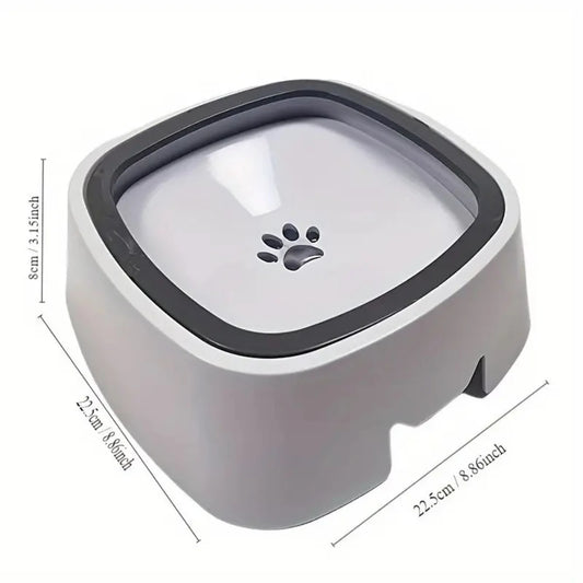 Durable Pet Water Bowl ;  Plastic Spill-Proof  w/ Floating Filter;