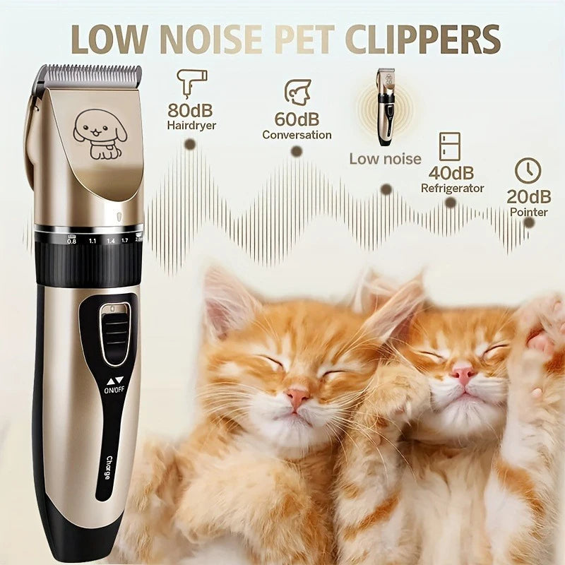 Pet Hair Trimmer Kit ;Electric Precision Clippers;