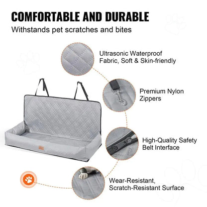 Pet Car Seat: med / Lge  Dog Max  100 lbs Gray